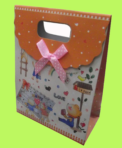 gift bag with satin ribbon ties,Gift bags series