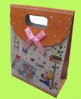 gift bag with satin ribbon ties