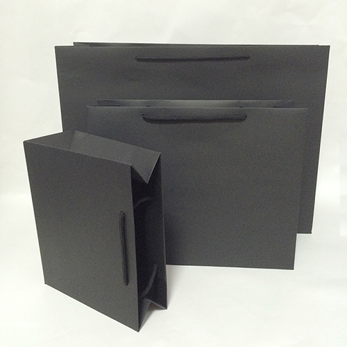 Heavy Paper Black Clothes Carrier Bag,Gift bags series