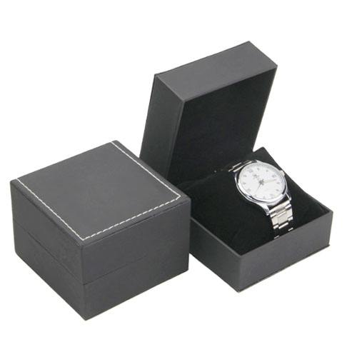 PU Leatherette Black Watch Box ,Jewellery boxes series